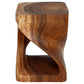 Haussmann Original Twist Solid Wood End Table - 15 x 15 x 20 in - Cherry