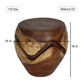 Haussmann Puzzle Drum 18 in DIA x 18 in H Walnut — sizing