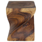 Haussmann Big Twist Pedestal Table, Walnut, 16 x 16 x 20 in H