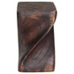 Haussmann Big Twist Pedestal Table, Mocha, 12 x 12 x 20 in H