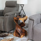Haussmann Rectangular Double Twist Sculptural Table, Walnut, 12 x 14 x 23 in H