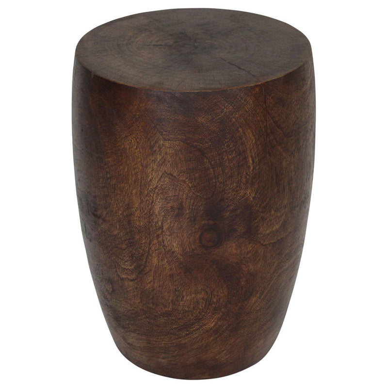 Haussmann Merlot Dark Walnut 14-inch round top, 20-inch height — white-background hero