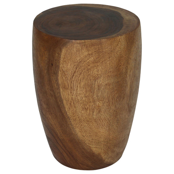 Haussmann Merlot Solid Wood End Table - 14 in dia top x 20 in H (tapered) - Walnut