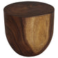 Haussmann Barrel Drum Sculptural Table, Walnut, 20 in dia x 18 in H