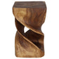Haussmann Rectangular Double Twist Sculptural Table, Walnut, 12 x 14 x 23 in H
