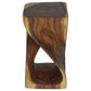 Haussmann Original Twist 10-Inch Hand-Carved Solid Wood End Table, Oak, 10 x 10 x 18 in H
