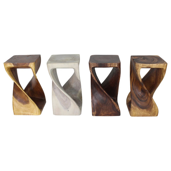 Haussmann Original Twist 23 inch end tables — available finish colors together