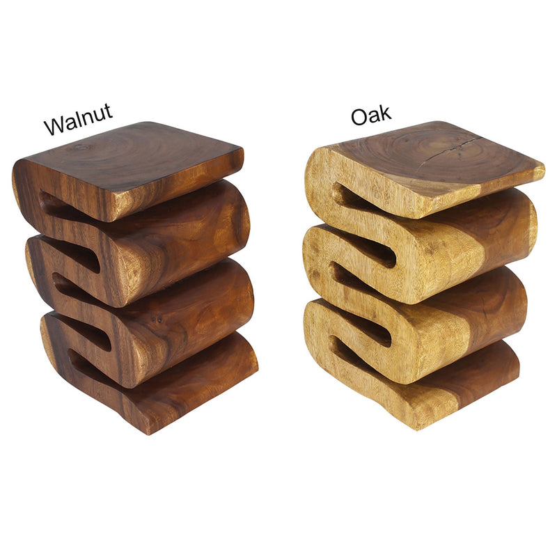 Haussmann Thinwave end tables, 12 x 14 x 20 in H, finish comparison